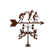 Crazy Kokopelli Silhouette Steel Weathervane main image 1